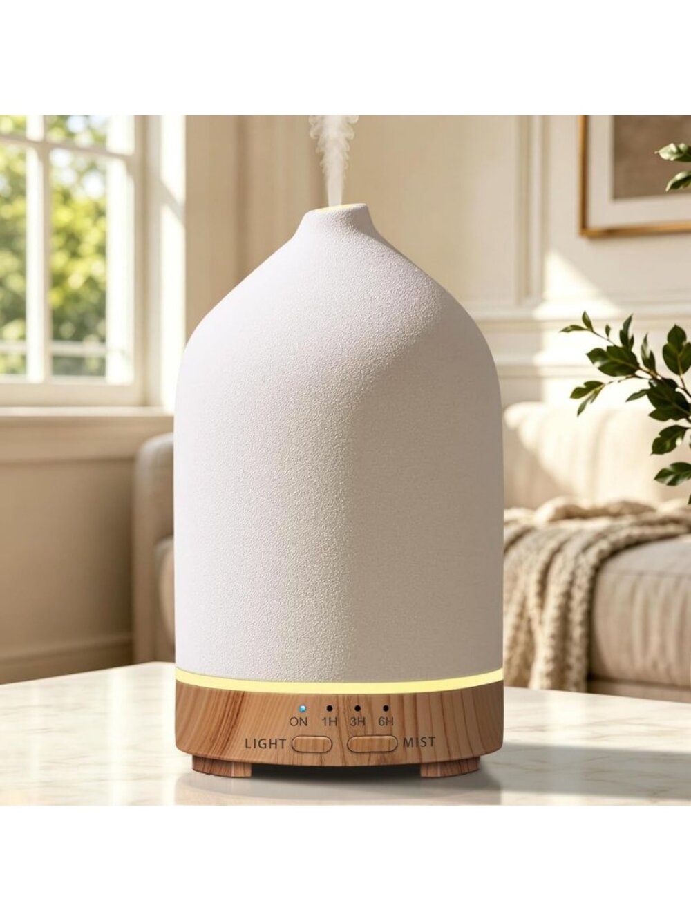 300mL Ceramic Essential Oil Diffuser | Aromatherapy for Home & Office Relaxation